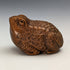 Japanese vintage toad wooden netsuke