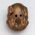 Japanese vintage toad wooden netsuke