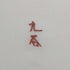 Antigüedad japonesa, periodo Meiji, plato pequeño de porcelana Kutani con diseño de conejo