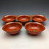 Japanese Antique Early Showa Period Daruma Pattern Nakatsuke Small Bowl Set of 5