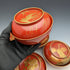 Japanese Antique Meiji Era Kyoto Lacquerware Soup Bowl with Lid Set of 5