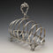 British antique silver plate toast rack 205g