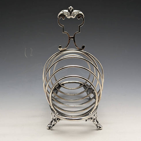 British antique silver plate toast rack 205g