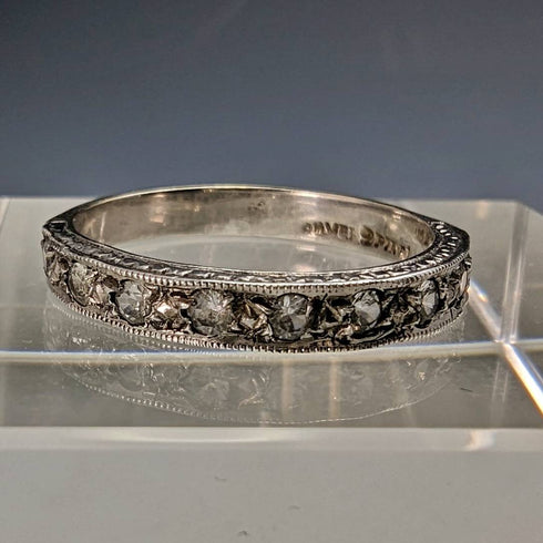 ヴィンテージアクセサリー 純銀製エタニティリング