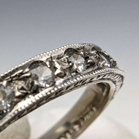 vintage accessory sterling silver eternity ring