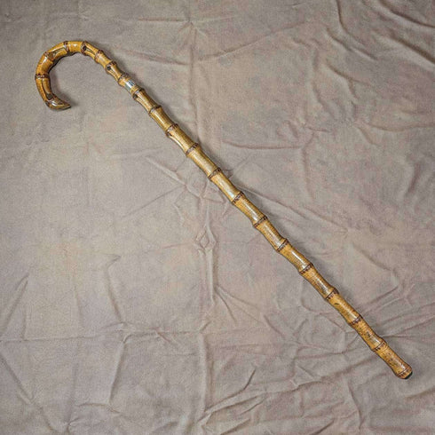1909年 英国アンティーク 紳士用ステッキ 杖 極太バンブーシャフト 84cm