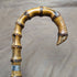 1909 British Antique Men's Walking Stick Thick Bamboo Shaft 84cm