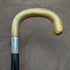 1919 British Antique Gentleman's Walking Stick with Curved Horn Handle 91cm