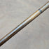 1919 British antique ladies walking stick, sterling silver, round handle, 82cm