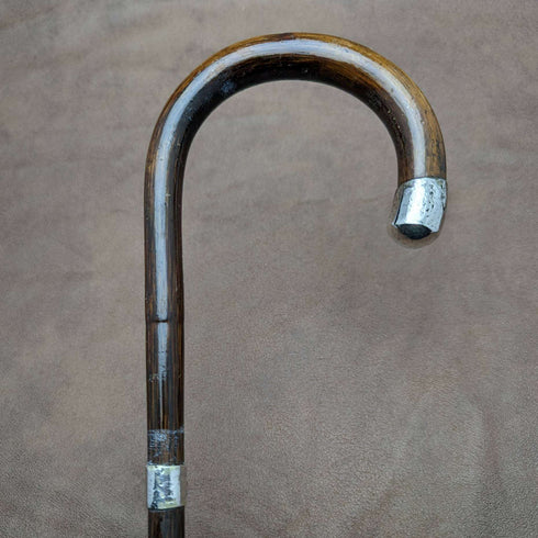 1912 年英國古董紳士輕便手杖,帶弧形手柄 91 厘米