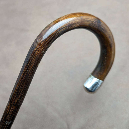 1912 年英國古董紳士輕便手杖,帶弧形手柄 91 厘米