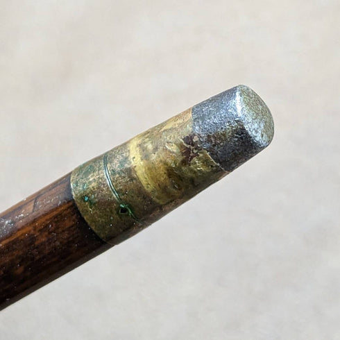 1890年 英国アンティーク 紳士用ステッキ 杖 純銀ダービーハンドル 92cm