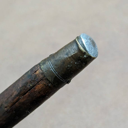 1901年 英国アンティーク 紳士用ステッキ 杖 ホーン製 L字ハンドル 81cm