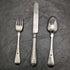 Around 1870 British Antique Sterling Silver Crisling Cutlery Set in Box MAPPIN BROTHERS