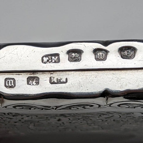 1896 年英國古董純銀名片夾 Frederick Marson