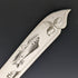 Around 1860 British antique silver plate fish cutlery 5 pair set in wooden box