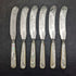 Late 19th Century British Antique White Pearl Shell Handle Sterling Silver Blade Fish Cutlery 6 Pair Set in Wooden Box