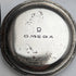 Reloj de bolsillo Omega antiguo, circa 1905, caja con baño de plata, en buen estado de funcionamiento