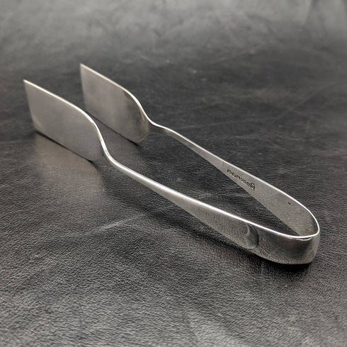 British antique silver plate tongs HARRISON FISHER