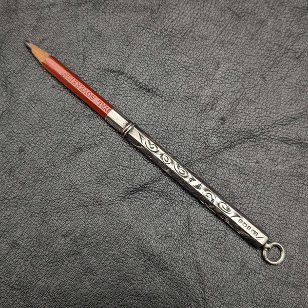 1919 British Antique Sterling Silver Pencil Holder FRANCIS WEBB