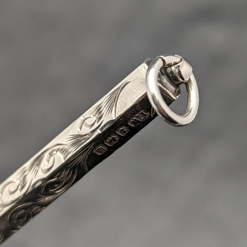 1919 British Antique Sterling Silver Pencil Holder FRANCIS WEBB