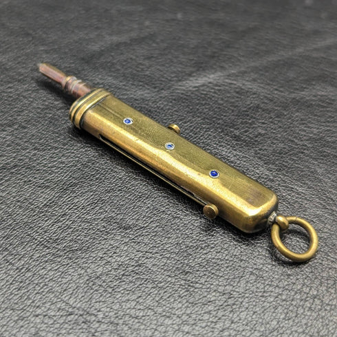 アンティーク 格納式 マルチツール ペンシル & ナイフ