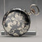 Antique Swiss made unsigned silver side niello inlaid case ladies' pocket watch works well