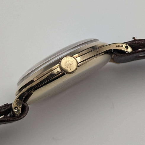 1954 英國復古 Garrard K9 純金錶殼男錶做工精良