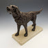 French Antique Dog Shaped Pocket Watch Holder Marble Pedestal Display Stand