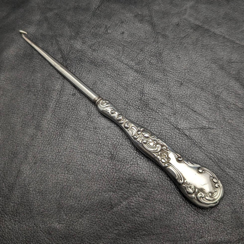 American antique Gorham sterling silver handle button hook