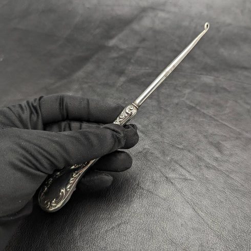 American antique Gorham sterling silver handle button hook