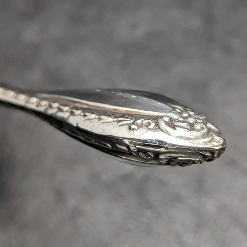 1908 British Antique Sterling Silver Handle Button Hook