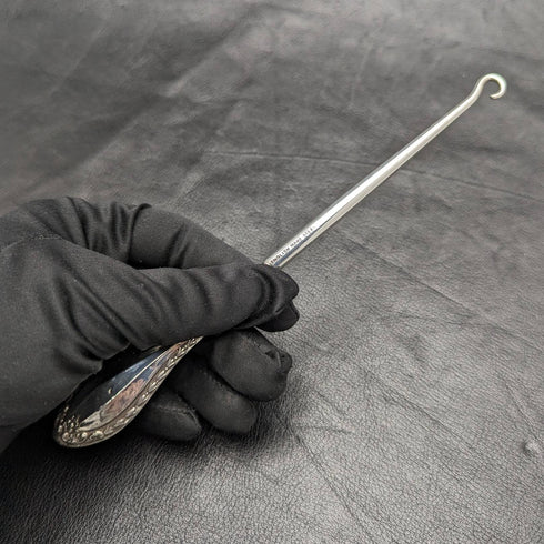 1908 British Antique Sterling Silver Handle Button Hook