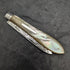 1902 British Antique White Pearl Shell Handle Pure Silver Engraving Blade Folding Pen Knife