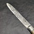 1902 British Antique White Pearl Shell Handle Pure Silver Engraving Blade Folding Pen Knife