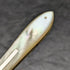 1902 British Antique White Pearl Shell Handle Pure Silver Engraving Blade Folding Pen Knife