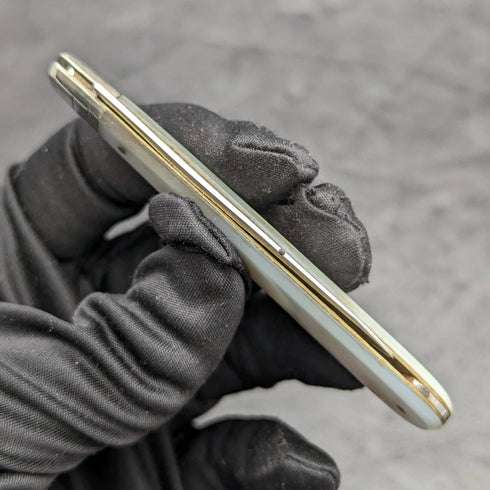 1927年 英国アンティーク 白蝶貝ハンドル 純銀ブレード 折りたたみペンナイフ