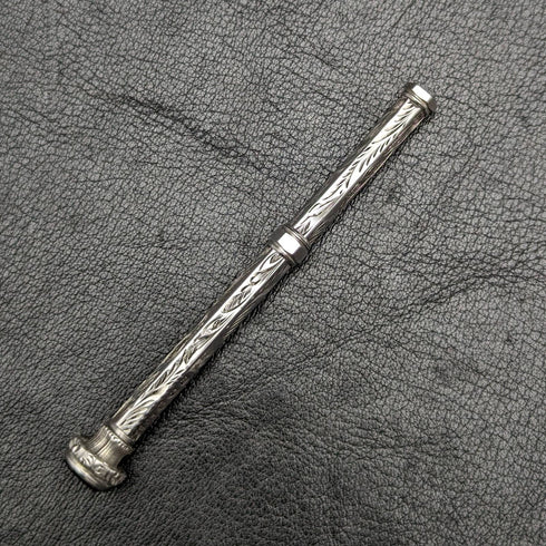 1896年 英国アンティーク 純銀製 シャープペンシル 伸縮式76-96mm マジックペンシル