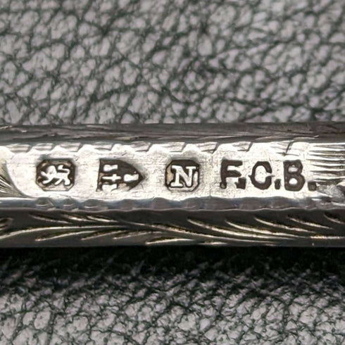 1896 年英國古董純銀自動鉛筆伸縮式 76-96 毫米魔術鉛筆