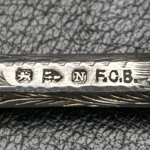 1896年 英国アンティーク 純銀製 シャープペンシル 伸縮式76-96mm マジックペンシル