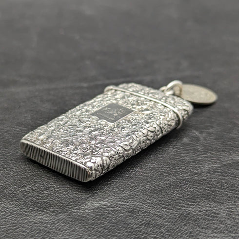 1880年頃 フレンチアンティーク 銀無垢 ヴェスタケース (マッチケース)