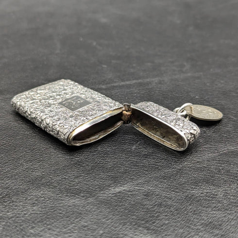 1880年頃 フレンチアンティーク 銀無垢 ヴェスタケース (マッチケース)