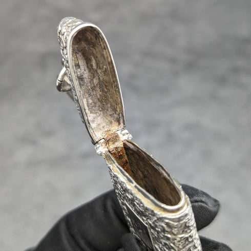 1880年頃 フレンチアンティーク 銀無垢 ヴェスタケース (マッチケース)