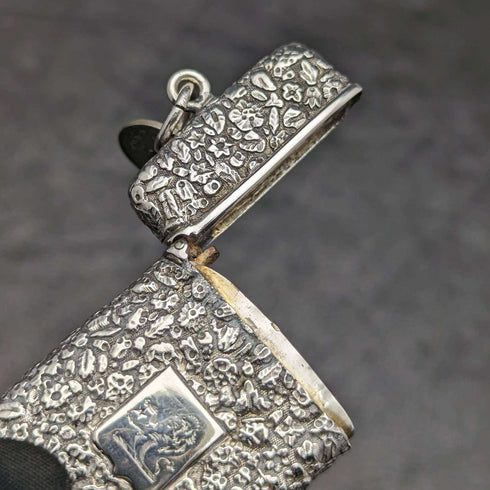1880年頃 フレンチアンティーク 銀無垢 ヴェスタケース (マッチケース)