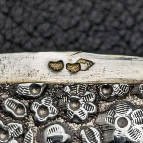 1880年頃 フレンチアンティーク 銀無垢 ヴェスタケース (マッチケース)