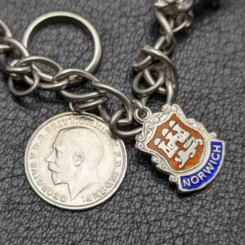 英國復古純銀魅力手鍊 19 克