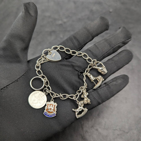 英國復古純銀魅力手鍊 19 克