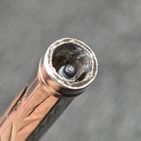 1908年 英国アンティーク 純銀製シャープペンシル 超小型 伸縮式40-55mm マジックペンシル