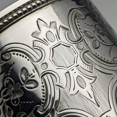 1865 British Antique Sterling Silver Mug 148g HL Lias and Son