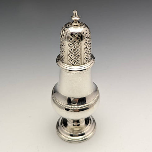 1946 年英國復古純銀辣椒醬調味容器